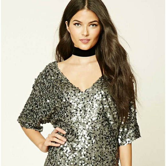 Sequin Mini Dress - Picture 1 of 3
